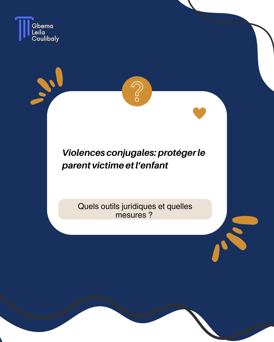 Violences conjugales: protéger le parent victime et l’enfant - Gbema Leila COULIBALY
