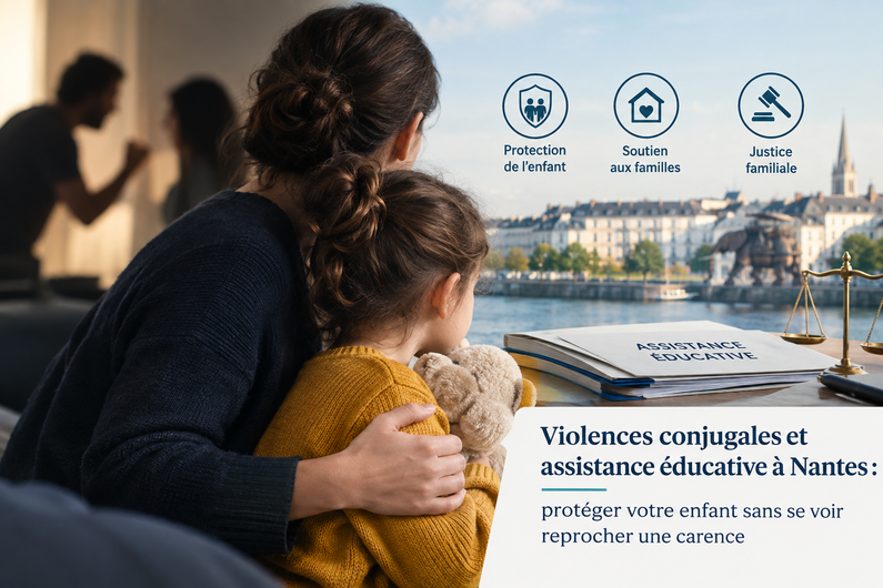 Violences conjugales et assistance éducative à Nantes : protéger votre enfant sans se voir reprocher une carence